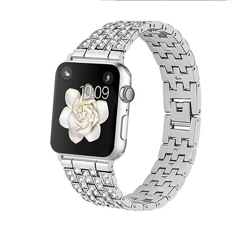 SKALO Länkarmband Bling Apple Watch Series 7-9 41mm