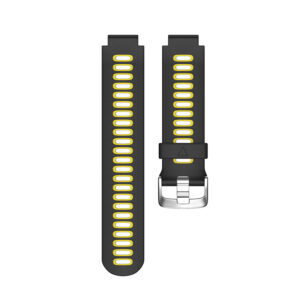 Klockarmband för Garmin Forerunner235/220/230/620/630/735 Black+Yellow