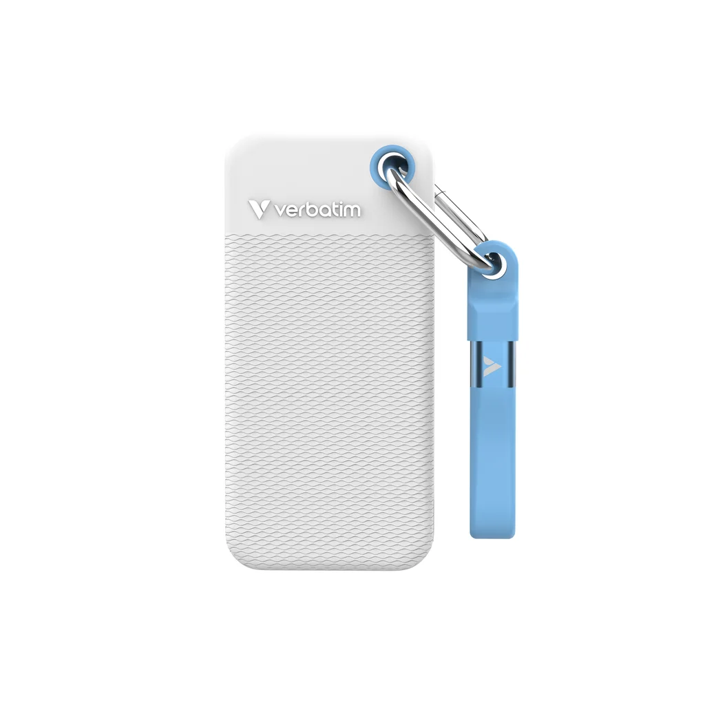 Pocket SSD USB 3.2 Gen 2 2TB White/Light Blue w/2x sleeves