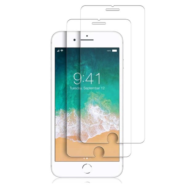 2-Pack iPhone 8 Plus Skärmskydd Skyddsplast Displayfilm