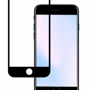 1-Pack IPHONE SE BLACK Skärmskydd - Härdat Glas 9H - Super kvalitet 3D