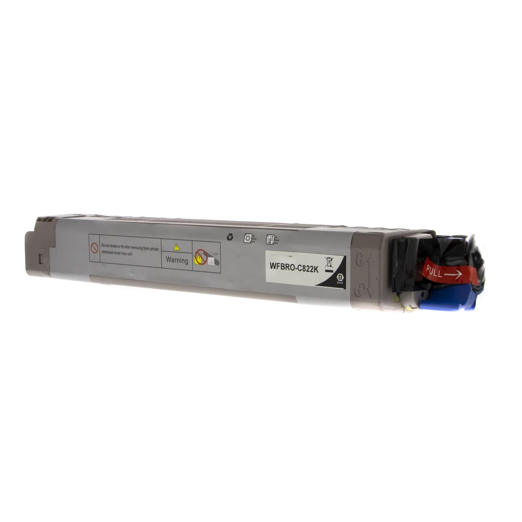 WL Tonerkassett, erstter Oki 44844616, svart, 7.000 sidor OK822BK erstter 44844616