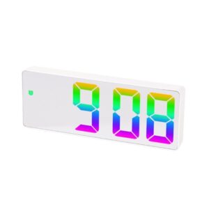 LED-klocka Elektronisk digital vckarklocka Frgglad 12/24H - Style E