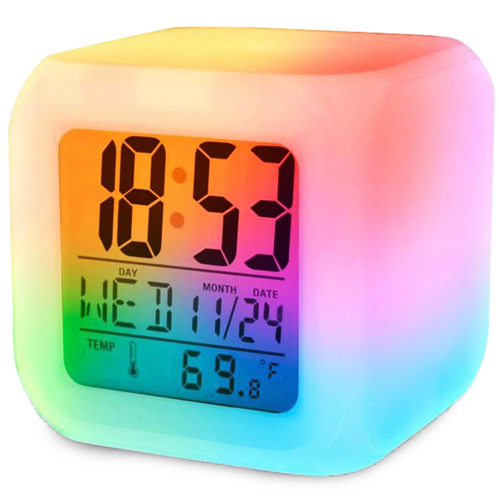 Vckarklocka - Digital med LED & Termometer - Klocka