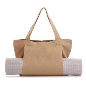 Yogamattavska i canvas fr kvinnor, brvska fr utomhusyogamatta Beige
