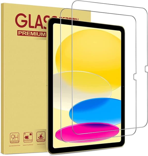 2-Pack Skrmskydd fr iPad 10 (10,9 Tums, 2022 Modeller 10:e Generationen) Hrdat Glas