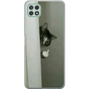 Kompatibelt Mobilskal till Samsung Galaxy A22 5G HAHA Katt