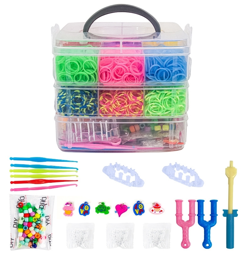 Mega kit Loom Bands - 4500 st med tillbehör