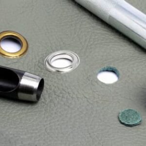 Öljetter i rostfritt stål 12 mm 50 set SILVER