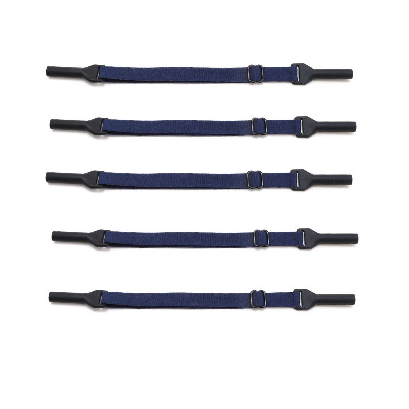 Ögonsnoddar för vuxna 5-pack i blått med justerbar längd och halkskydd, kompatibelt med glasögon Blue