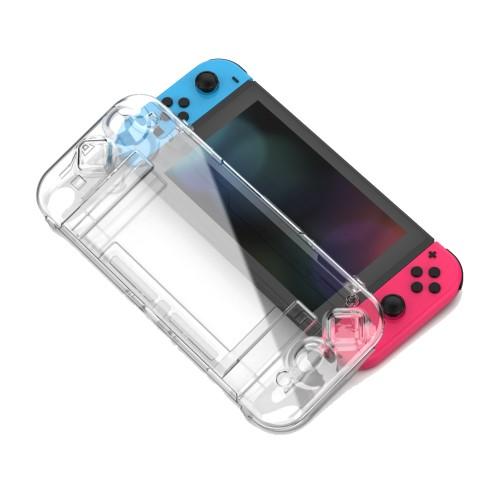 Transparent PC - fodral kompatibel med Nintendo Switch hrt skal mot repor