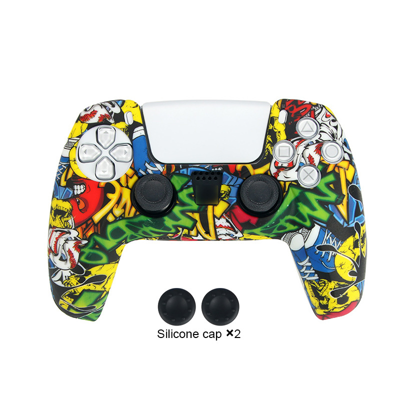Camouflage silikonfodral för PS5-kontroller E