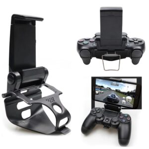 PS4 Controller Cell Phone Mount Clip Holder Fjärrspel Justerbar telefonspelklämma Stativ