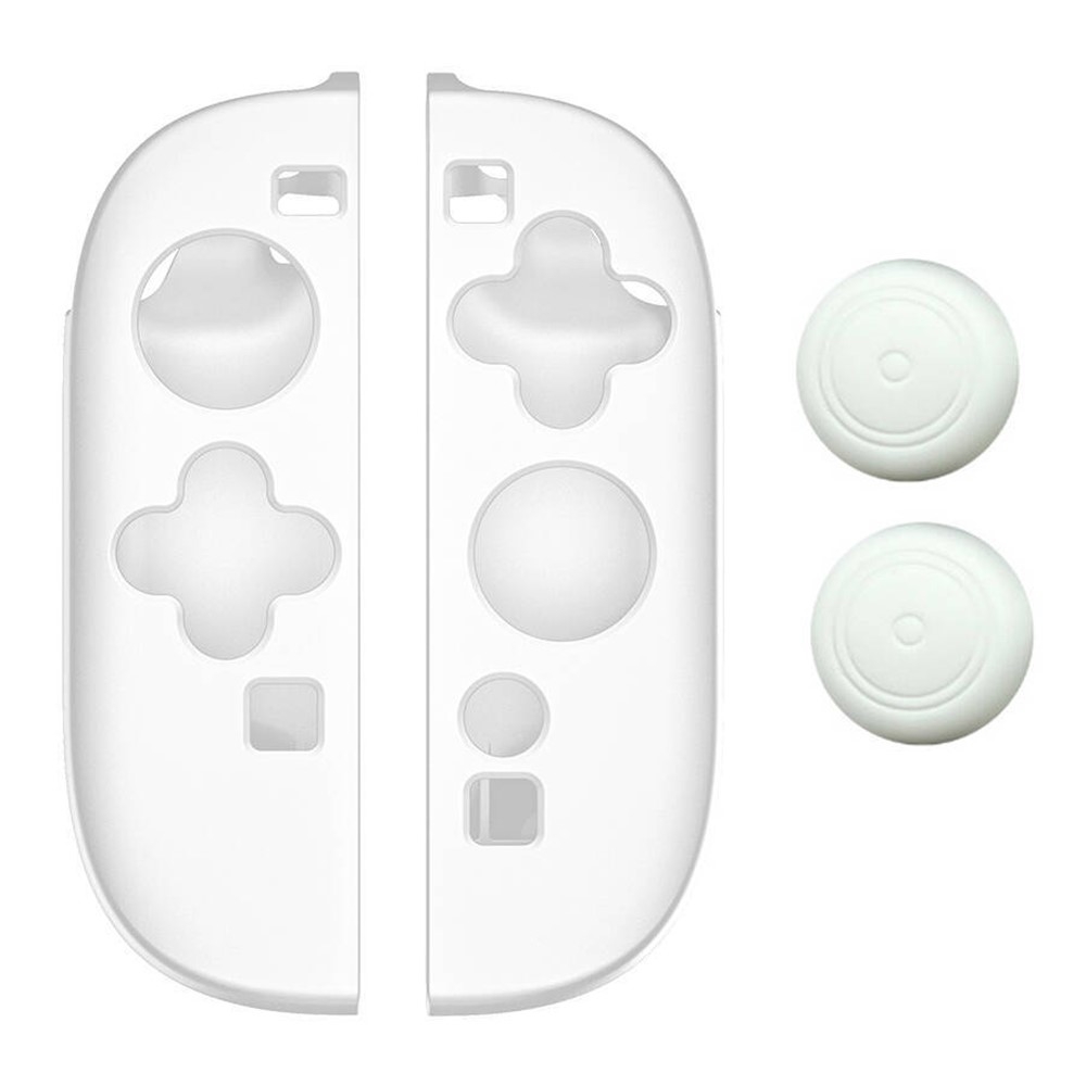 1 Par Kompatibel med Nintendo Switch 2 Kontroller Fodral Skal Skydd 2 lock - Vit