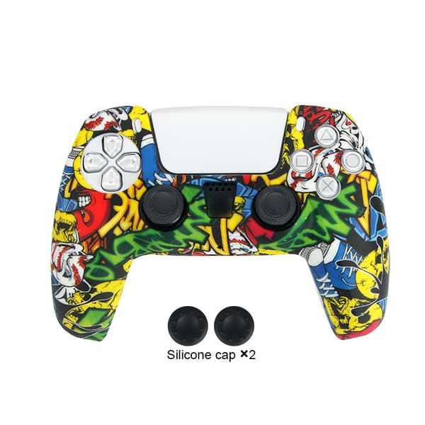 Camouflage silikonfodral för PS5-kontroller E