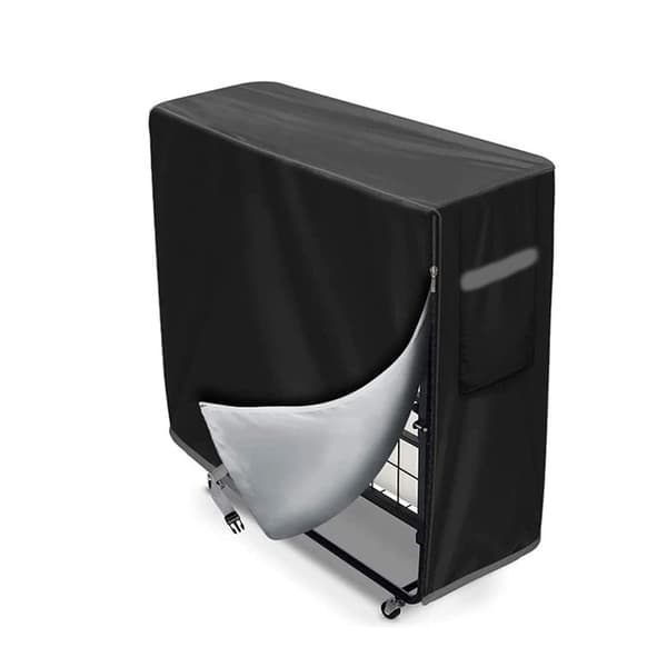 Hopfällbart Svart Sängöverdrag - 210D - 99L x 38W x 114H cm