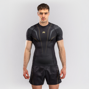 Venum Streamline Kortrmad Rashguard Svart Guld